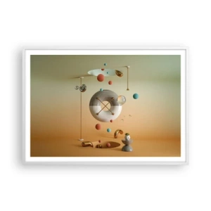 Pôster em moldura branca - Nada pode acontecer - 100x70 cm