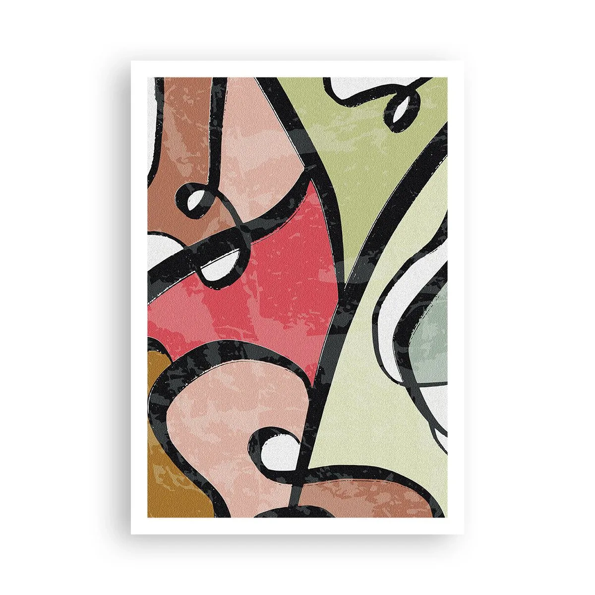 Pôster - Piruetas entre cores - 70x100 cm