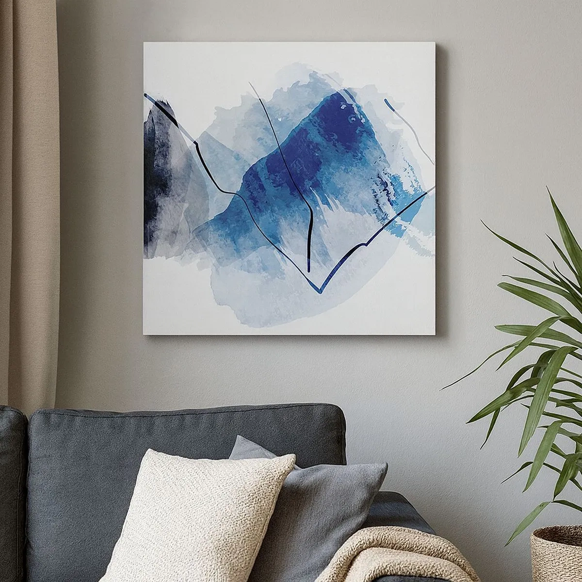 Quadro em tela - Iceberg - 30x30 cm