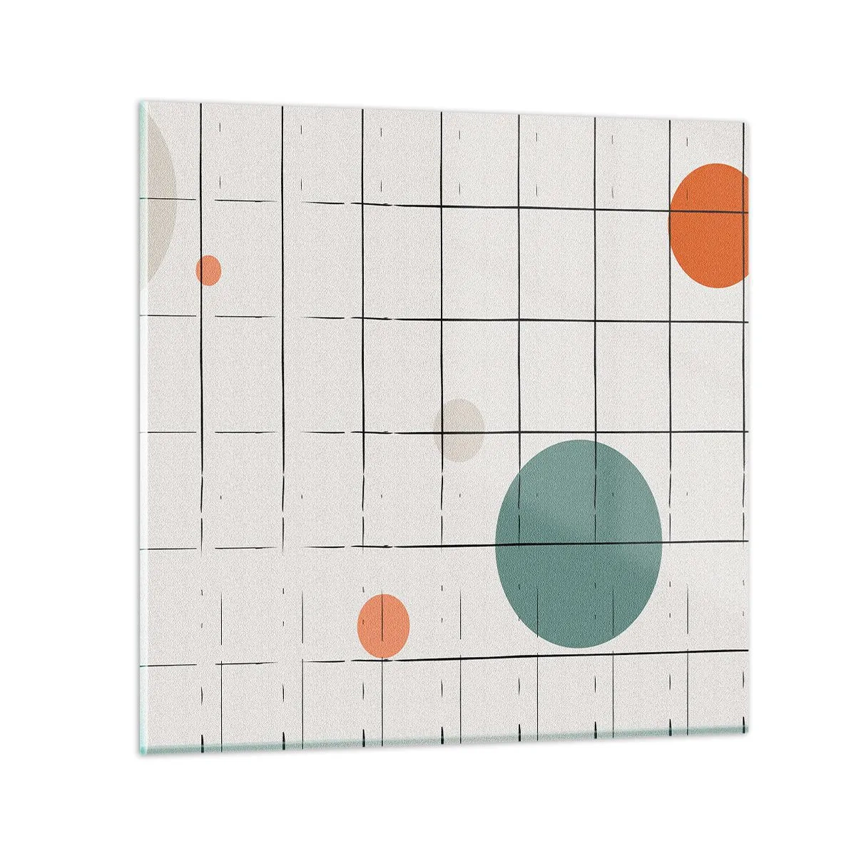 Quadro em vidro - Encurralado. Nós ou eles? - 70x70 cm