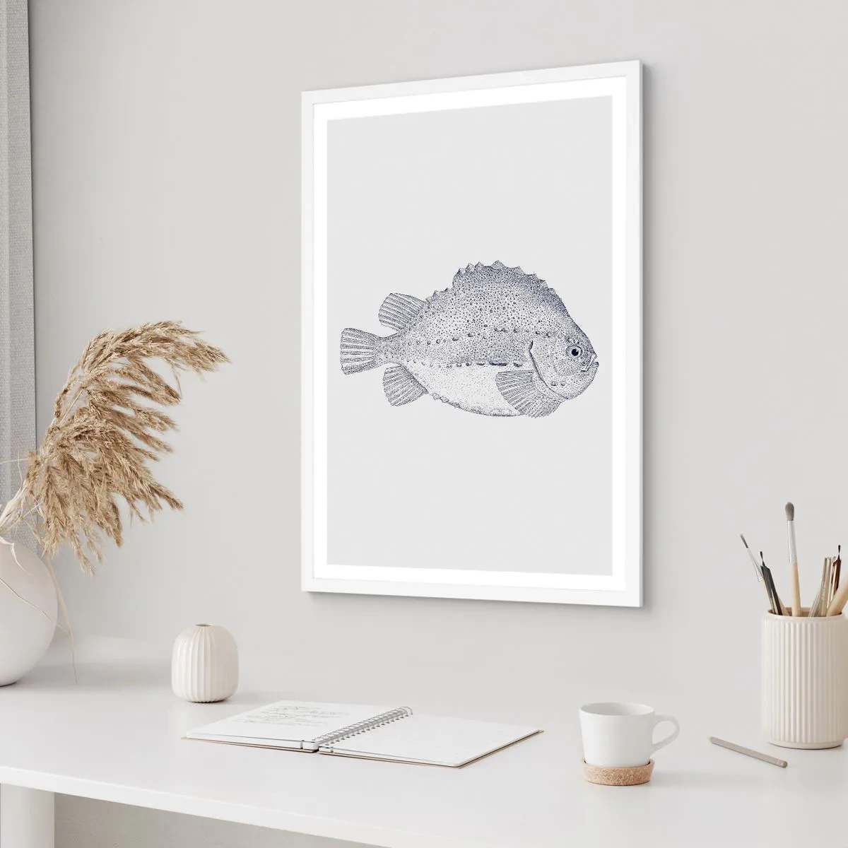 Pôster em moldura branca - Para o álbum do naturalista - 50x70 cm