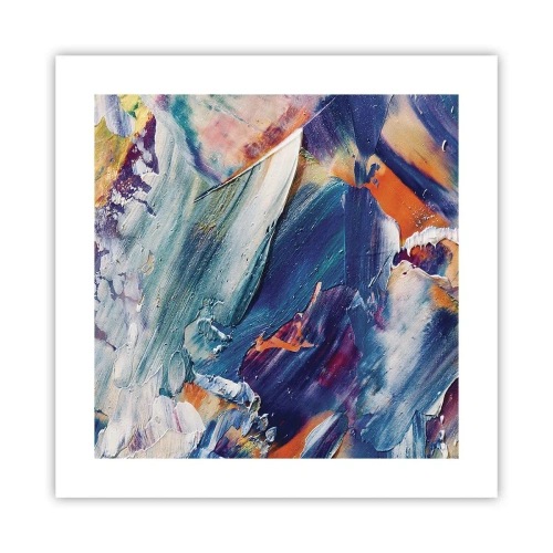 Pôster - Confusão de cores - 40x40 cm