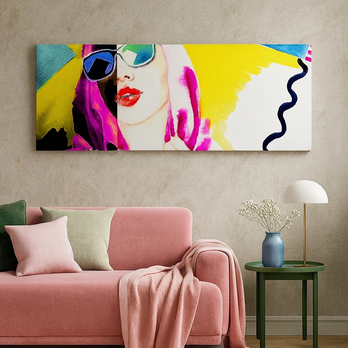 Quadro em tela - Eu não sou branca e não sou preta - 30x30 cm