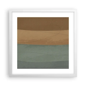 Pôster em moldura branca - Composição horizontal - 40x40 cm