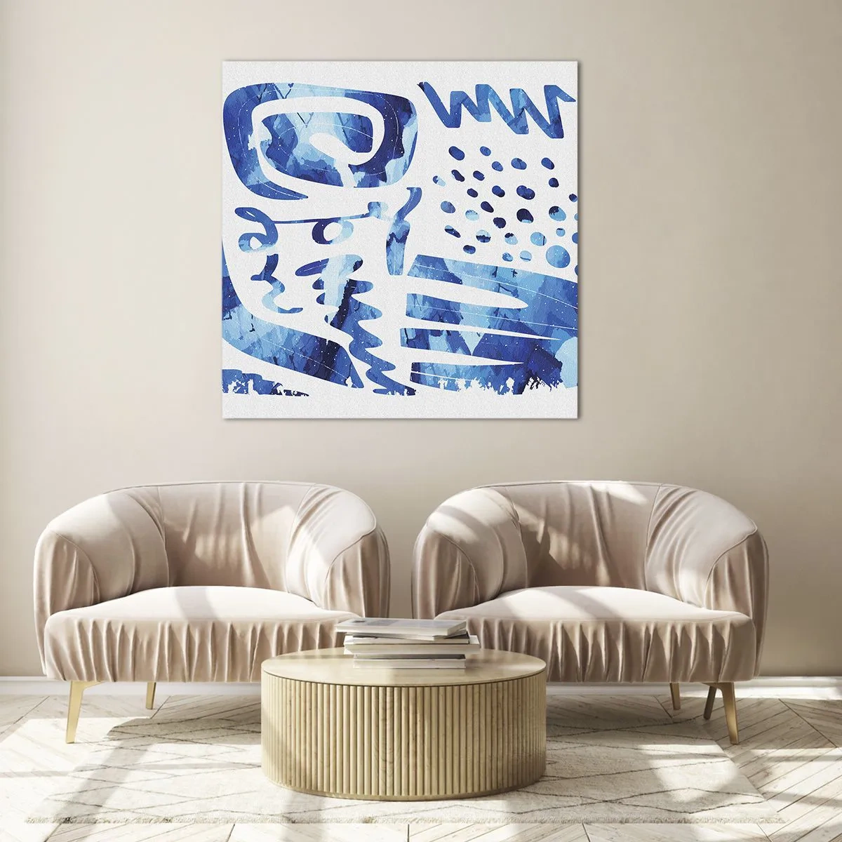 Quadro em vidro - Voltar às raízes - 50x50 cm