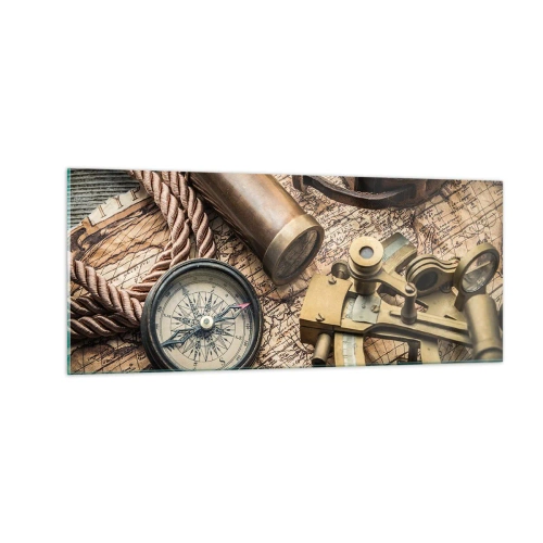 Quadro em vidro - Definir um rumo - 100x40 cm