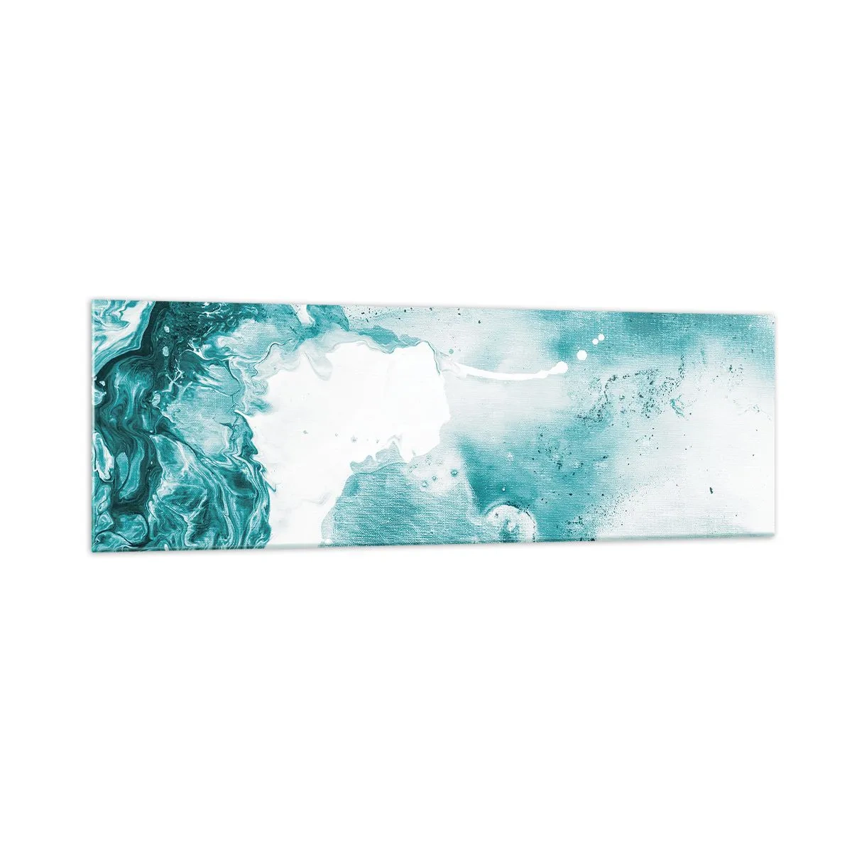 Quadro em vidro - Inundado em azul - 160x50 cm