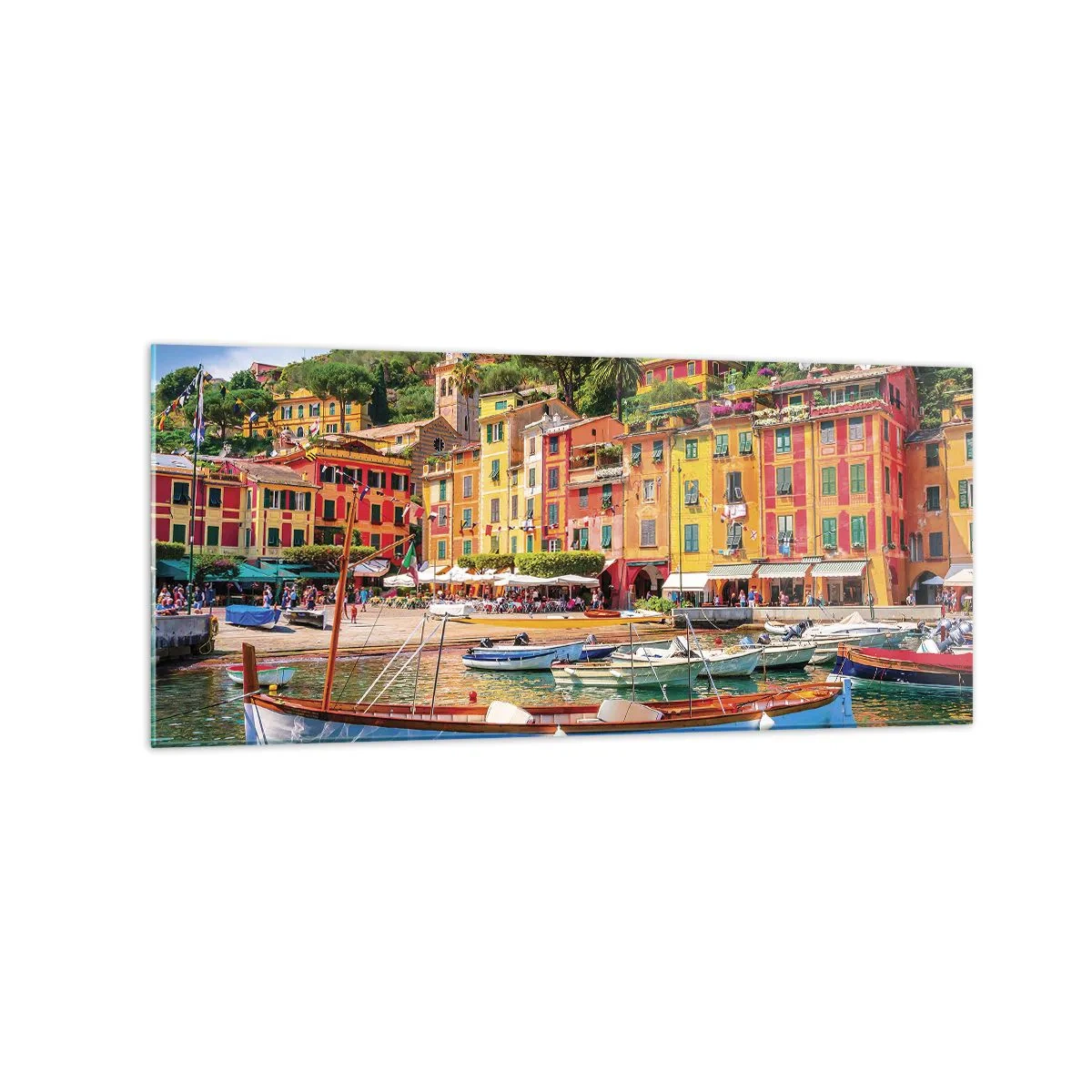 Quadro em vidro - Manhã italiana - 120x50 cm