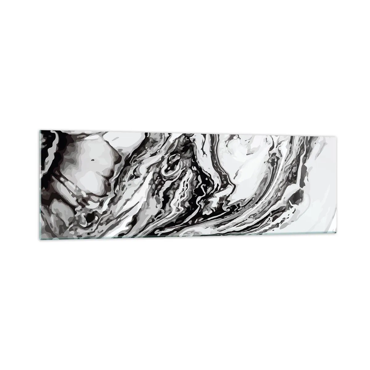 Quadro em vidro - No princípio, era o caos - 160x50 cm
