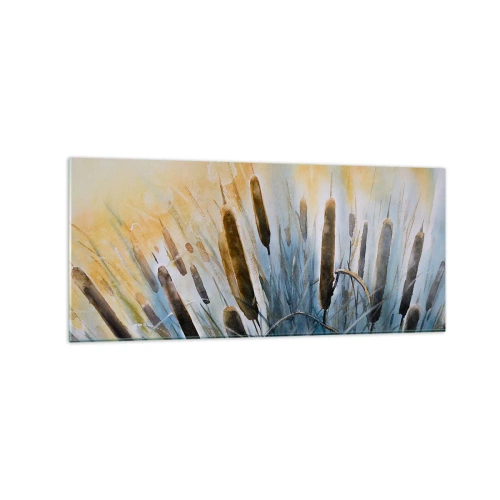 Quadro em vidro - O frio da água, o calor do sol - 120x50 cm