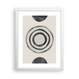 Pôster em moldura branca - Importante é o que há no caminho - 30x40 cm