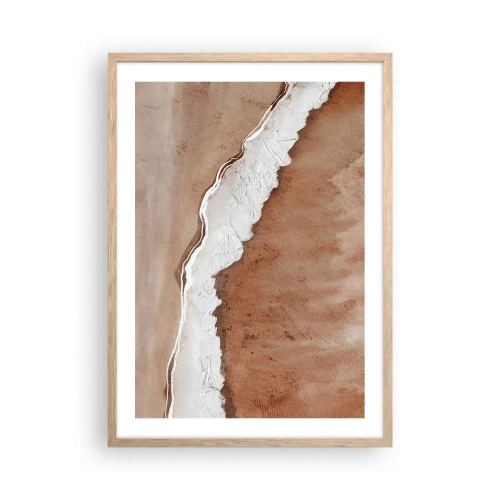 Pôster com moldura de carvalho claro - Nas cores da terra - 50x70 cm