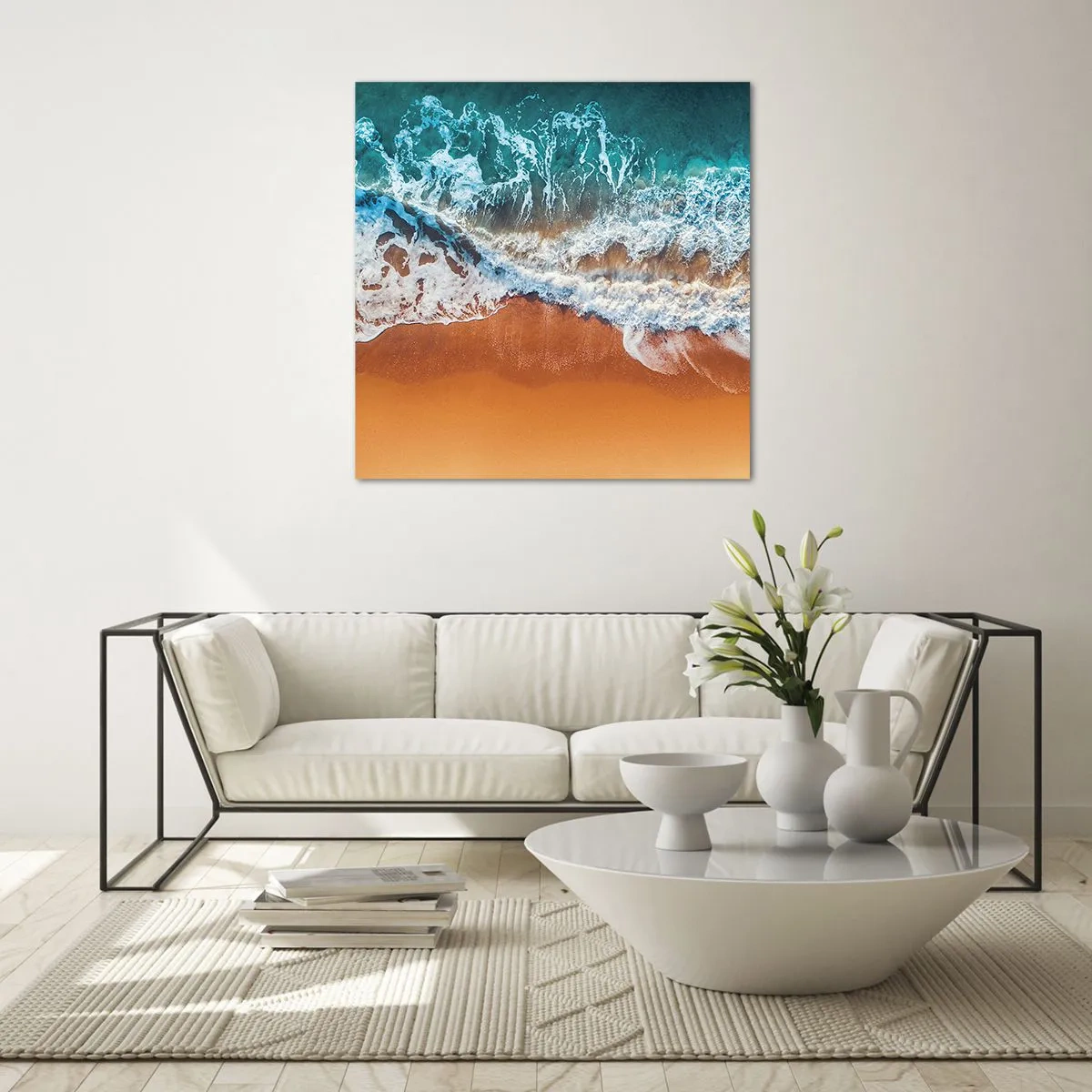 Quadro em vidro - Sempre em par - 30x30 cm