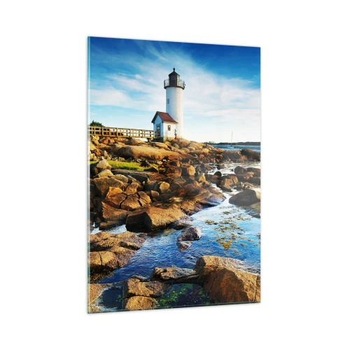 Quadro em vidro - Voltem bem, estou à espera - 50x70 cm