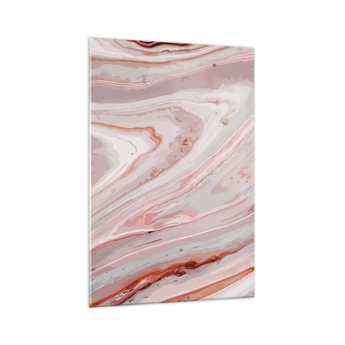 Quadro em vidro - Rosa líquido - 70x100 cm