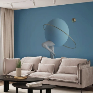 Papel de Parede Autocolante Deluxe Sticker - Planetas a enlouquecer - Abstração, Pernas, Tridimensional - 250x175 cm