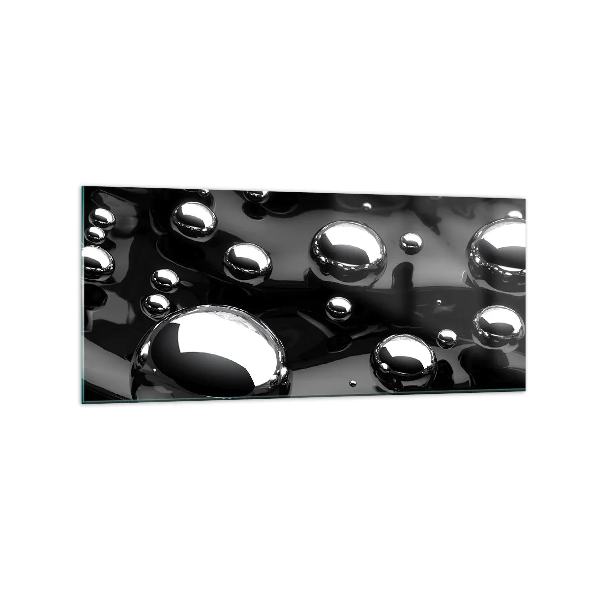 Quadro em vidro - Das profundezas negras - 120x50 cm