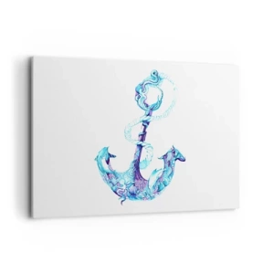 Quadro em tela - Guardião dos segredos do mar - 120x80 cm