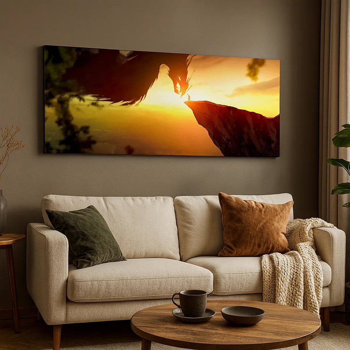 Quadro em tela - O matador de dragões - 30x30 cm