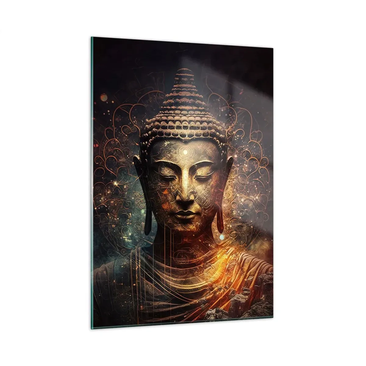 Quadro em vidro - Equilíbrio espiritual - 50x70 cm