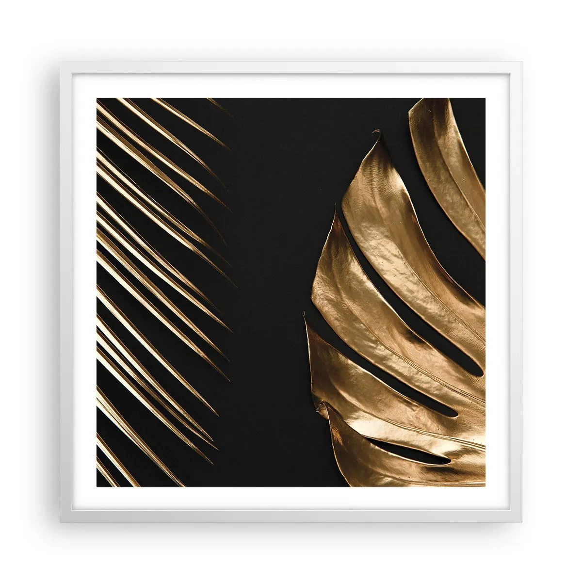 Pôster em moldura branca - Diferentes e igualmente caros - 60x60 cm