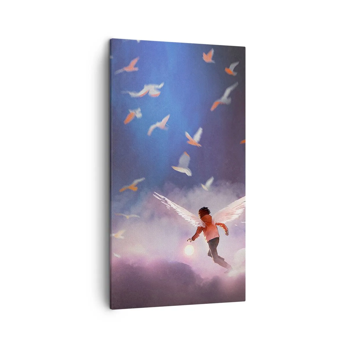 Quadro em tela - É preciso ter imaginação e coragem - 45x80 cm