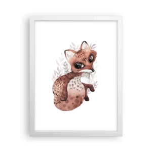 Pôster em moldura branca - Como não amar - 30x40 cm