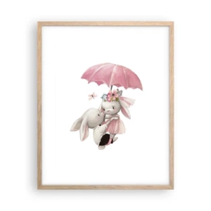 Pôster com moldura de carvalho claro - Isso é amor - 40x50 cm