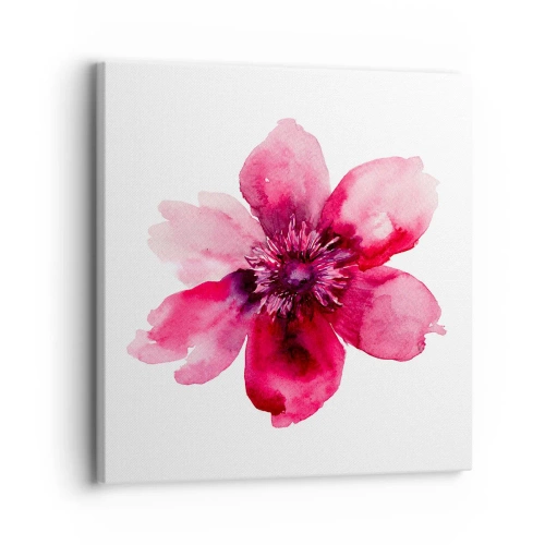 Quadro em tela - Beijo carmim perfumado - 30x30 cm