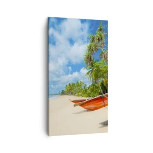 Quadro em tela - O encanto dos trópicos - 45x80 cm