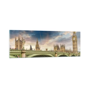 Quadro em vidro - O tempo parou no Império - 90x30 cm