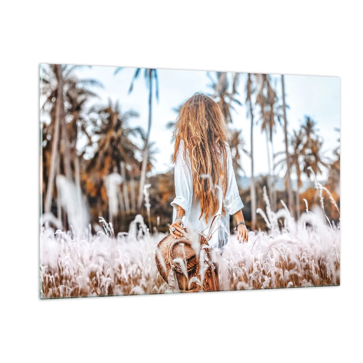 Quadro em vidro - Nascida da maciez da relva - 120x80 cm