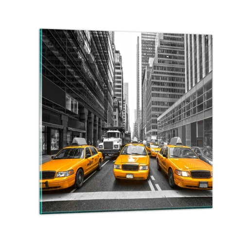 Quadro em vidro - Somos a cor da cidade - 50x50 cm