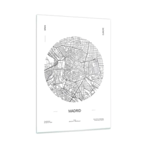 Quadro em vidro - Anatomia de Madri - 50x70 cm