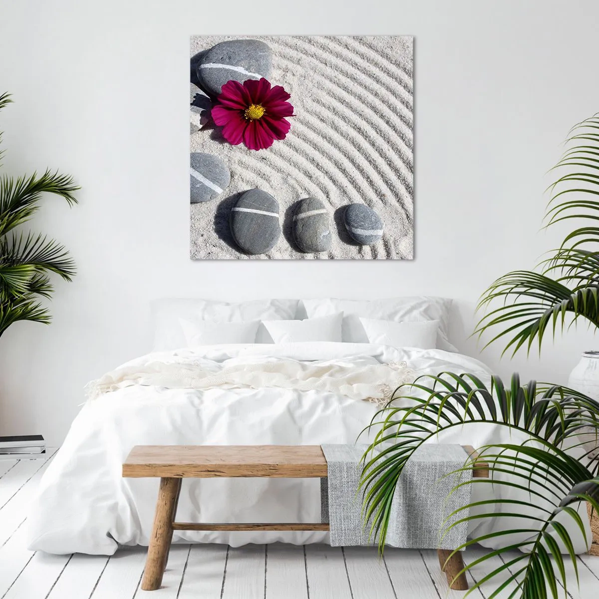 Quadro em tela - Energia e paz do círculo mágico da natureza - 50x50 cm