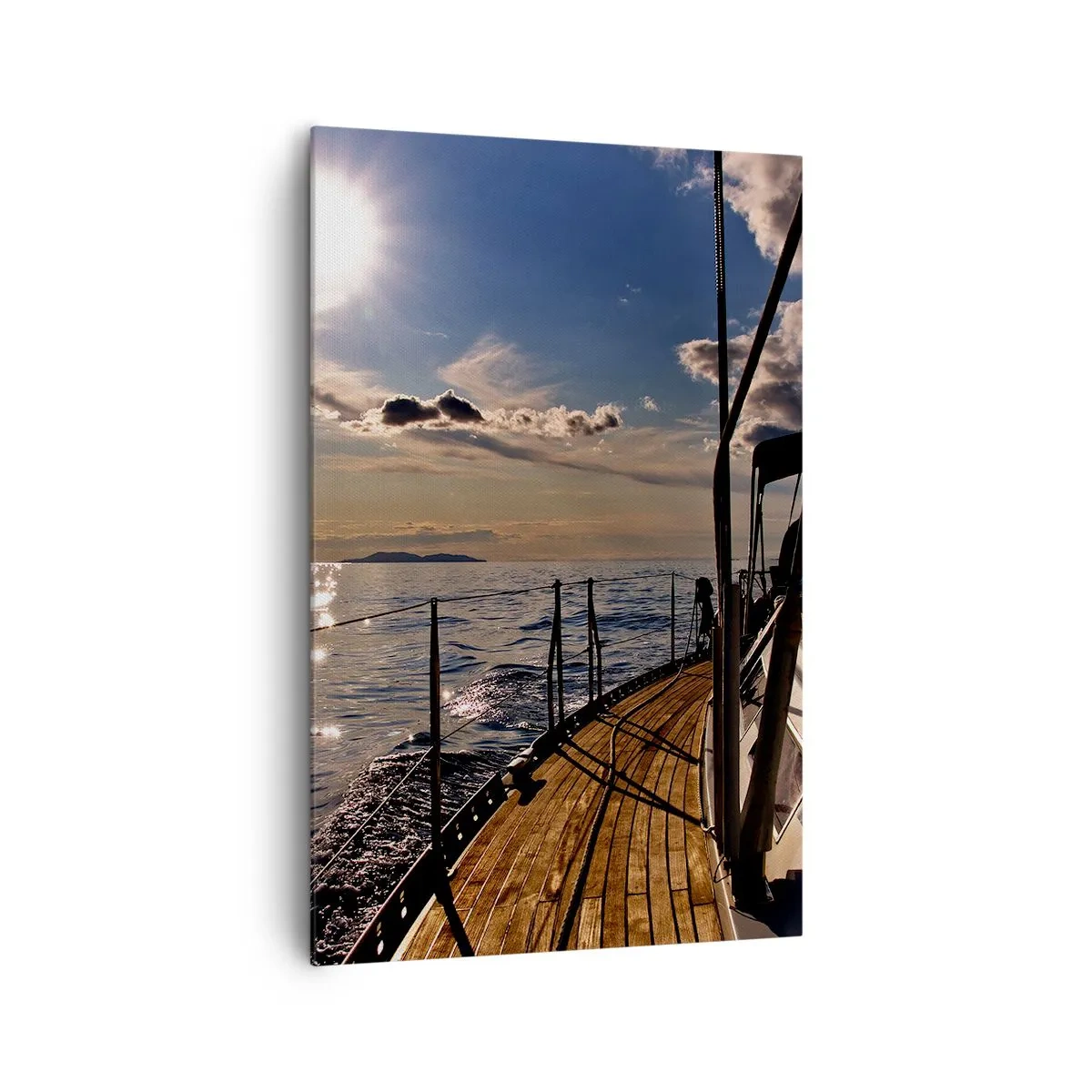 Quadro em tela - Sob velas em direção ao sol - 80x120 cm