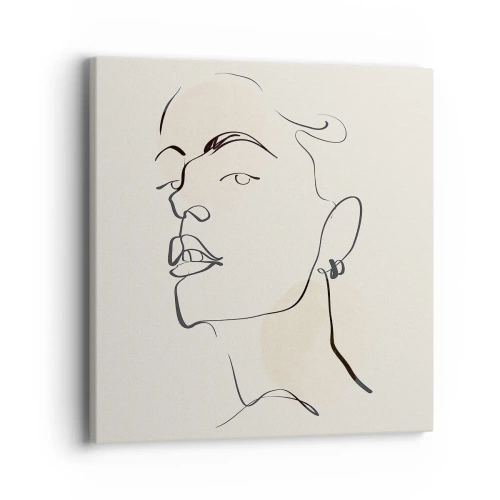Quadro em tela - Olhar orgulhoso - 40x40 cm