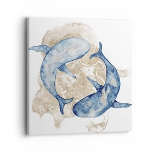 Quadro em tela - Amizade ou amor? - 30x30 cm