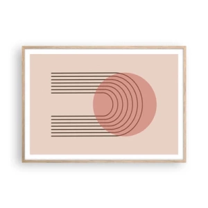 Pôster com moldura de carvalho claro - Atração irresistível - 100x70 cm