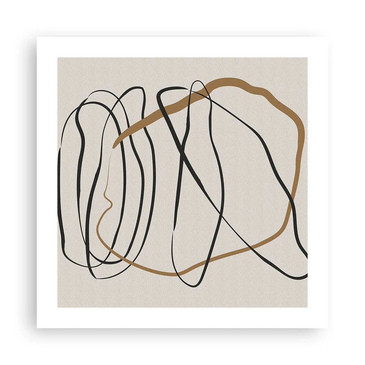 Pôster - Composição – dança em loop - 50x50 cm