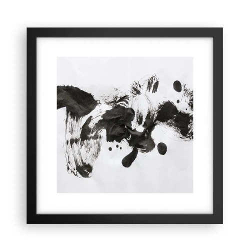 Pôster com moldura preta - Existe um método para a loucura? - 30x30 cm