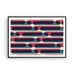 Pôster com moldura preta - Avançado e profundo - 100x70 cm