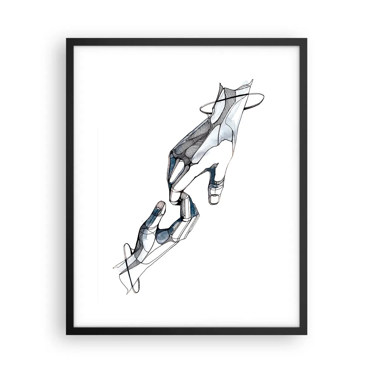 Pôster com moldura preta - Um bom gesto - 40x50 cm