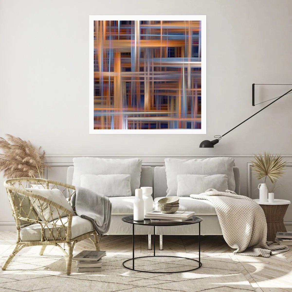 Pôster - Tecido de luz - 50x50 cm