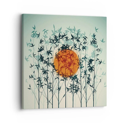 Quadro em tela - Sol japonês - 30x30 cm
