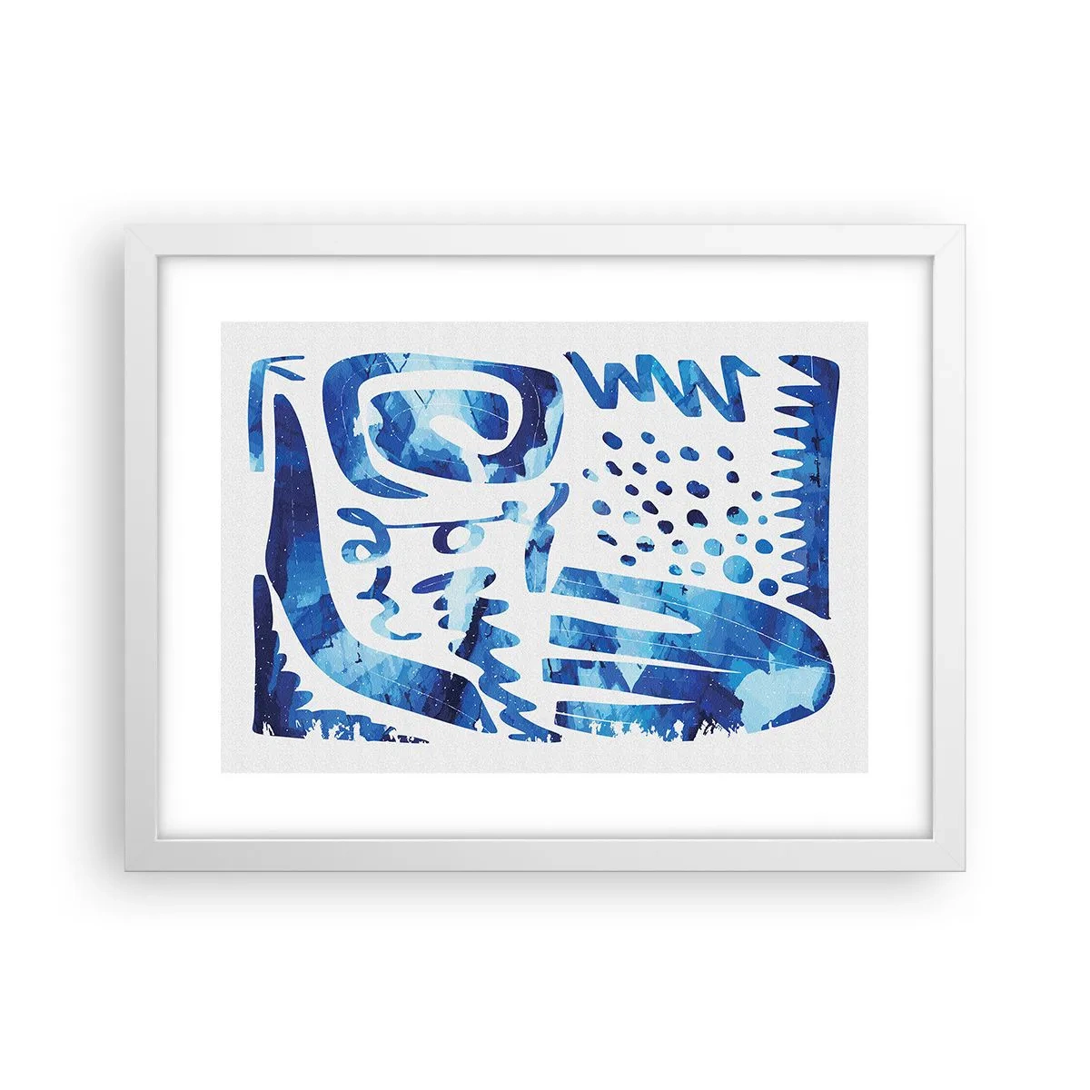 Pôster em moldura branca - Voltar às raízes - 40x30 cm