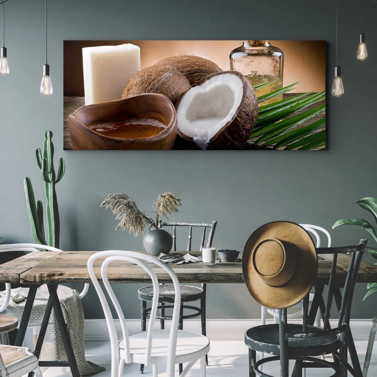 Quadro em tela - Saúde das ilhas tropicais - 140x50 cm