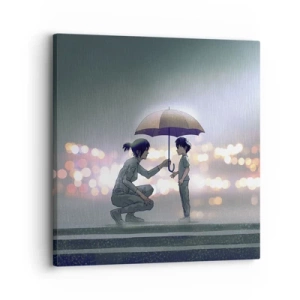 Quadro em tela - Está tudo bem agora - 30x30 cm