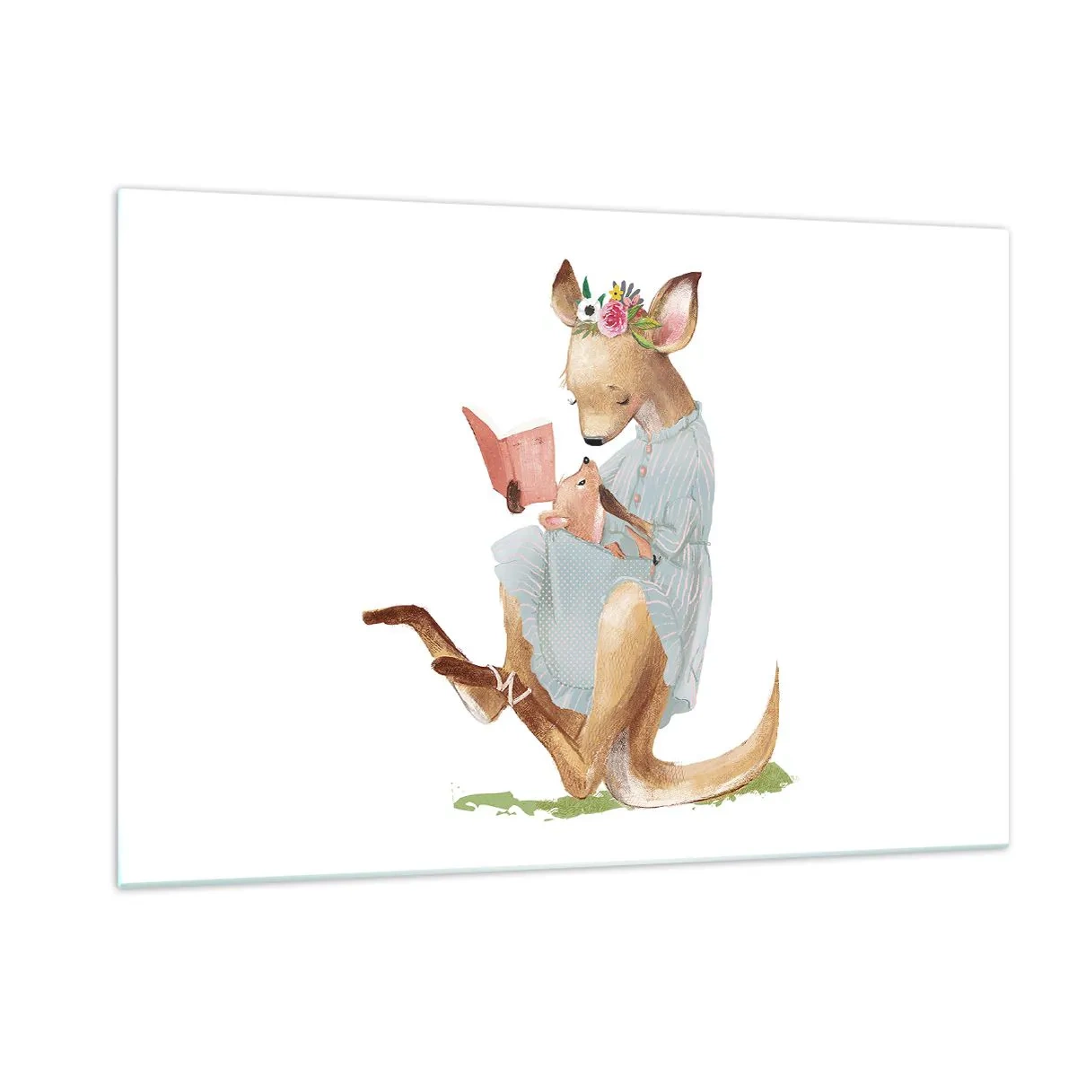 Quadro em vidro - Leia para mim, mamãe - 120x80 cm