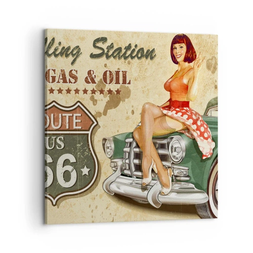 Quadro em tela - Os gloriosos anos 40 - 60x60 cm